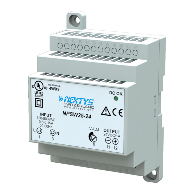 nextys NPSW25 Series instruction manual