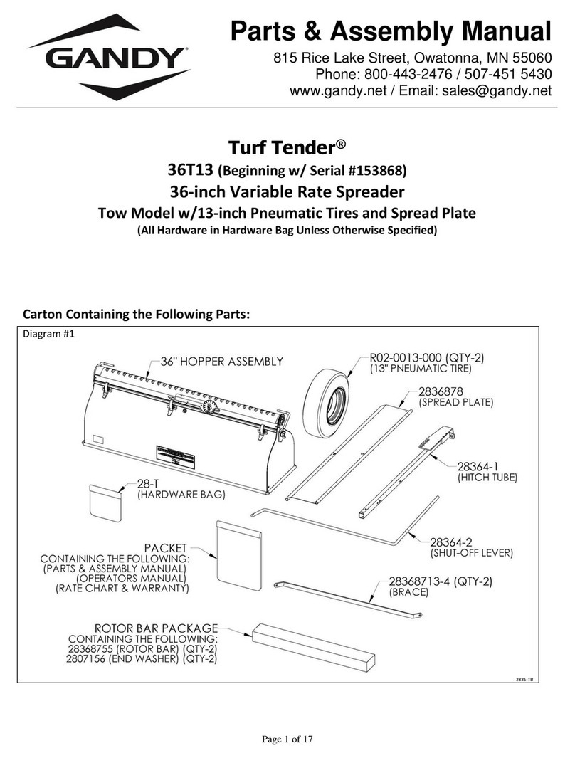 Gandy 36T13 Parts & Assembly Manual