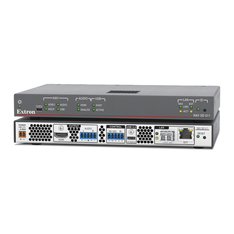 Extron electronics NAV SD 511 User manual
