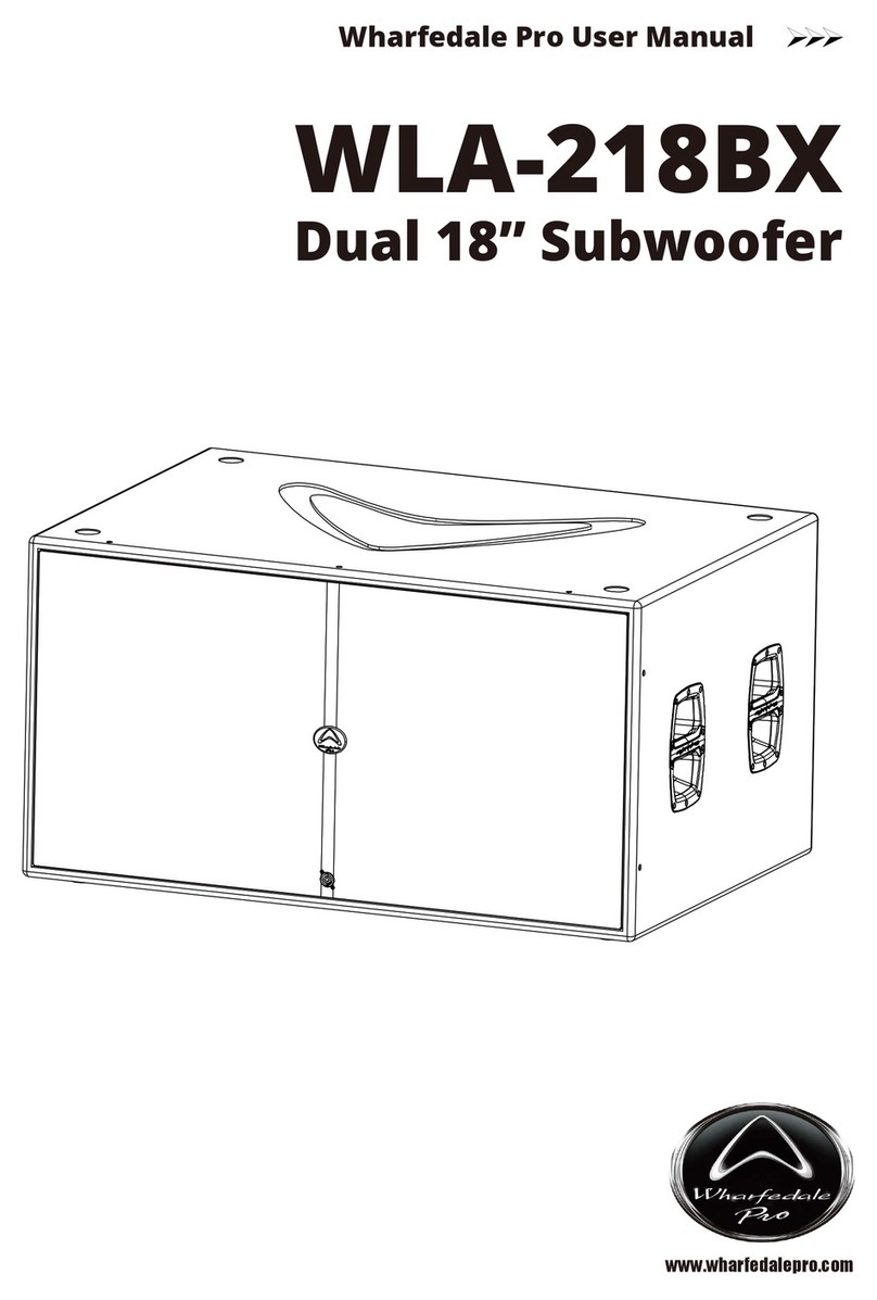 Wharfedale Pro WLA-218BX User manual