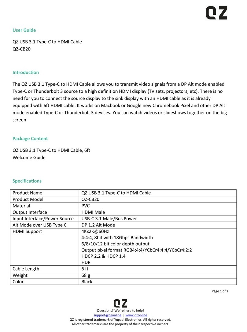 QZ QZ-CB20 user guide
