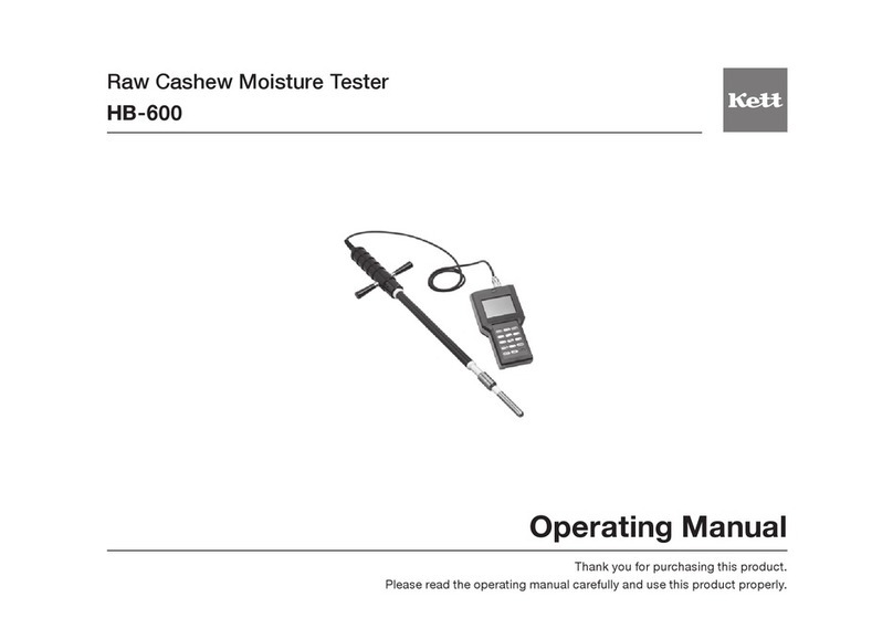 Kett HB-600 operating manual