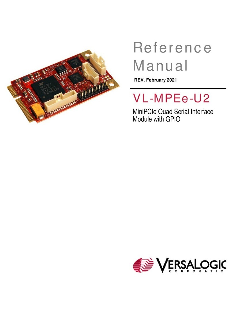 VersaLogic VL-MPEe-U2 User manual VersaLogic VL-MPEe-U2 User manual