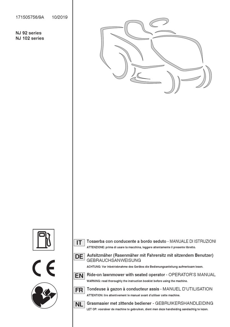 Stiga NJ 92 Series Operator's manual