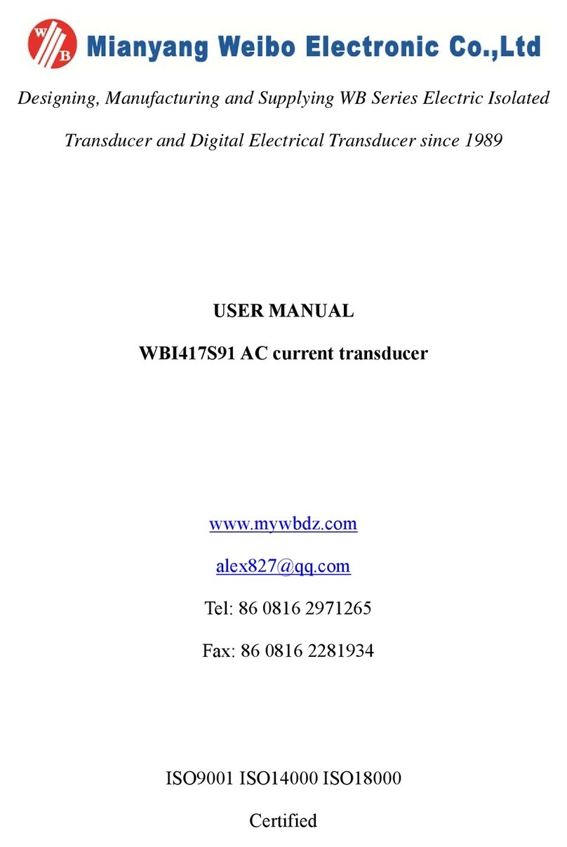 Mianyang Weibo Electronic WBI417S91 user manual
