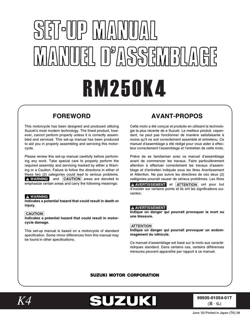 Suzuki RM250K4 User guide