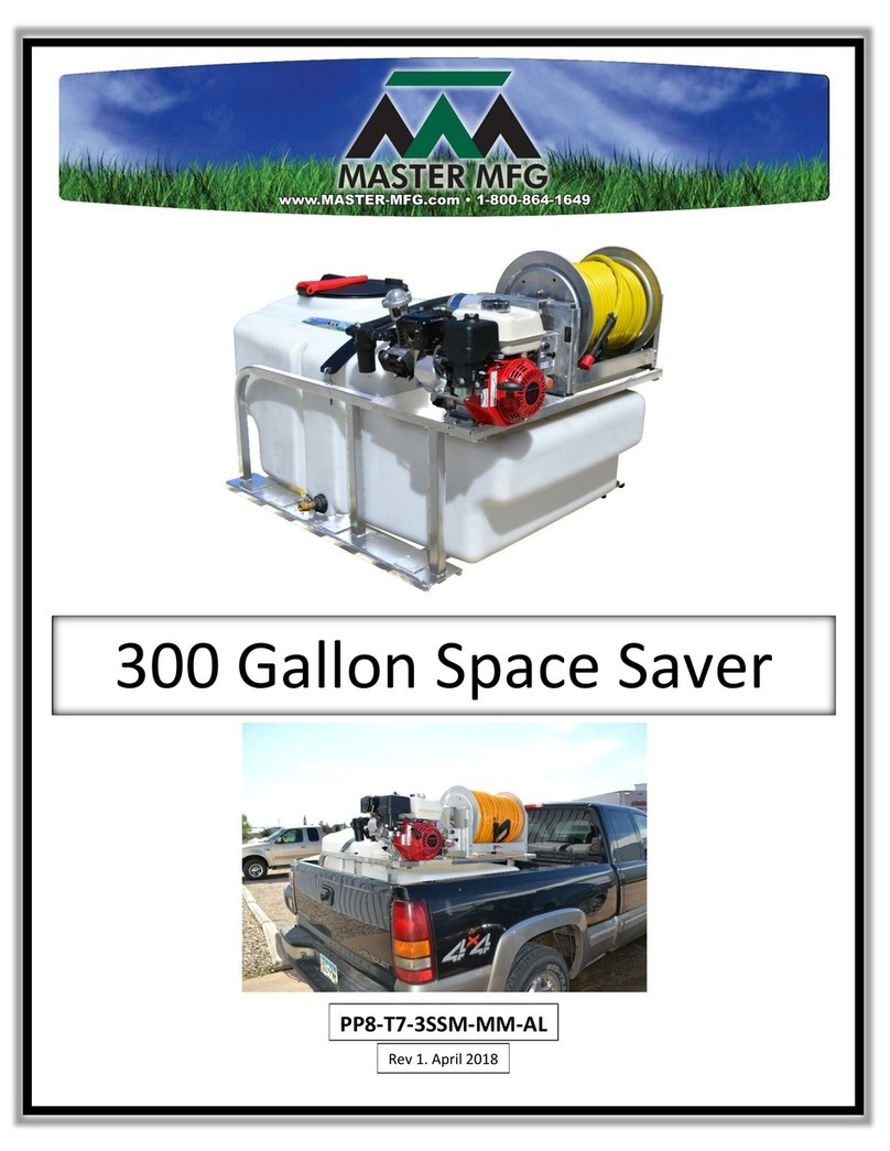 Master MFG 300 Gallon Space Saver User manual