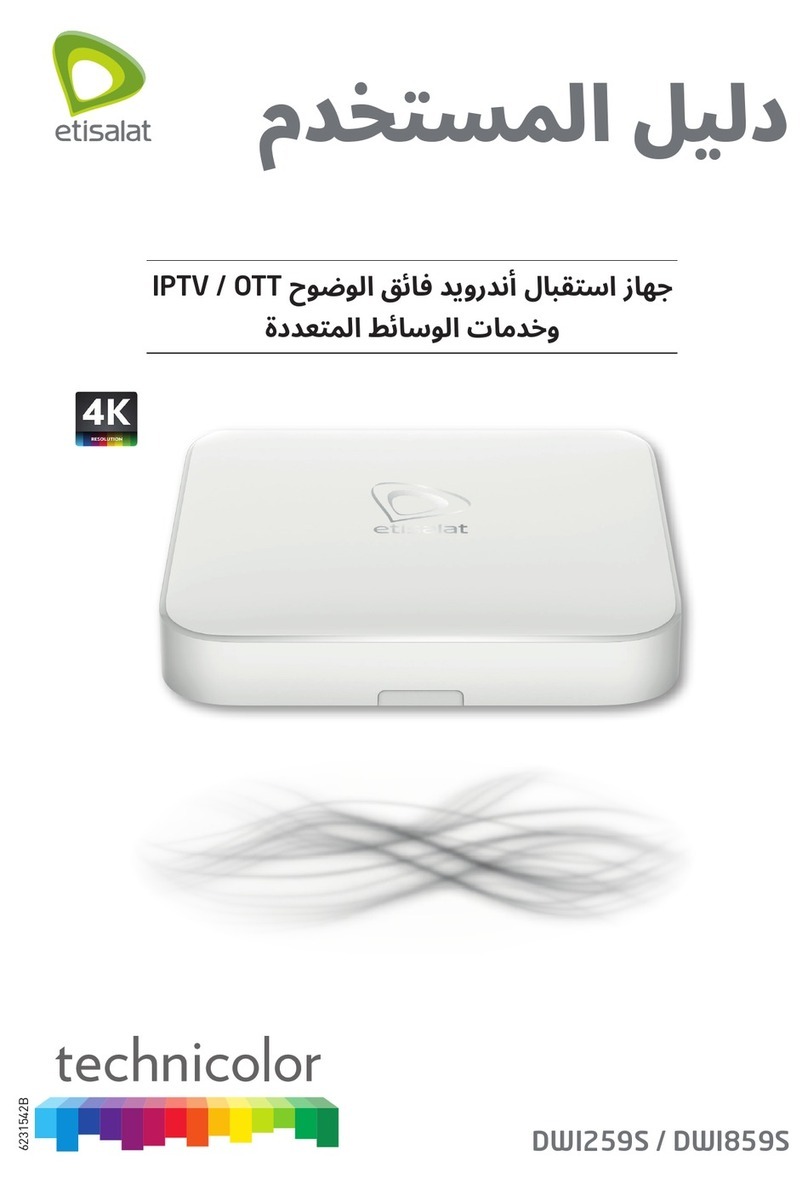 Etisalat technicolor DWI259S User manual