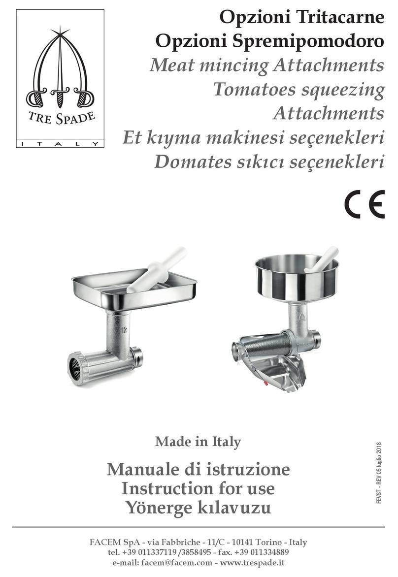 Tre Spade TC 8 User manual