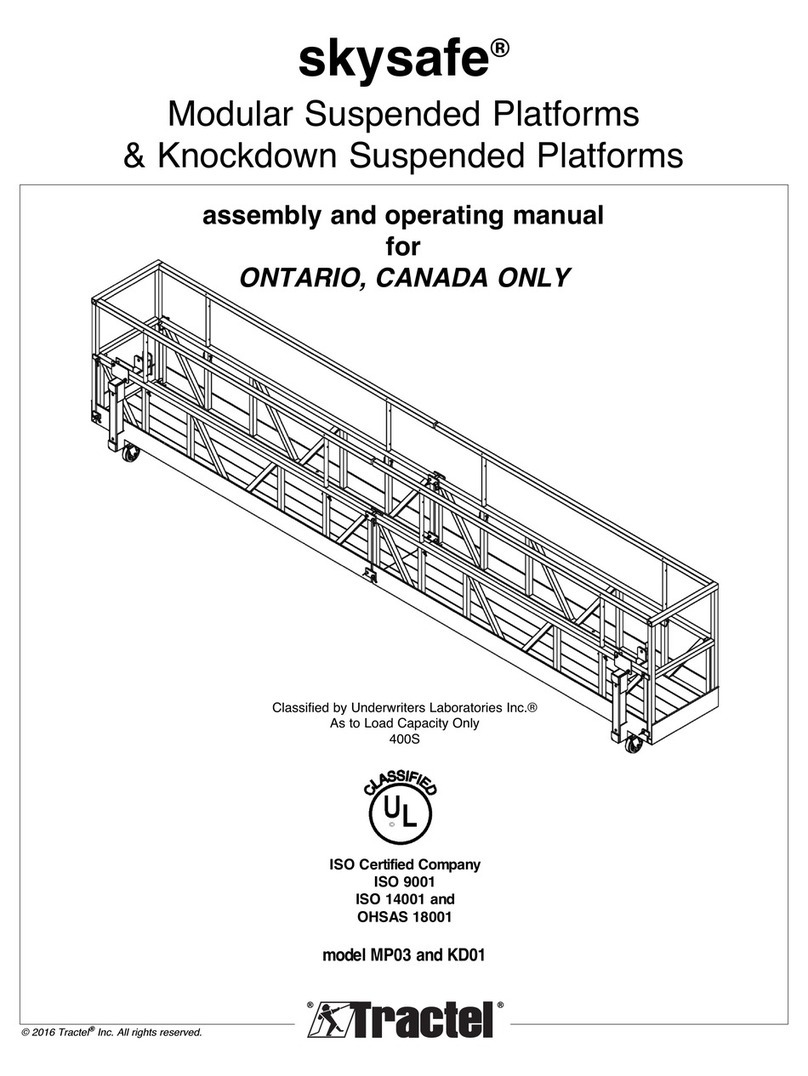 Tractel skysafe MP 03 Assembly and operating manual
