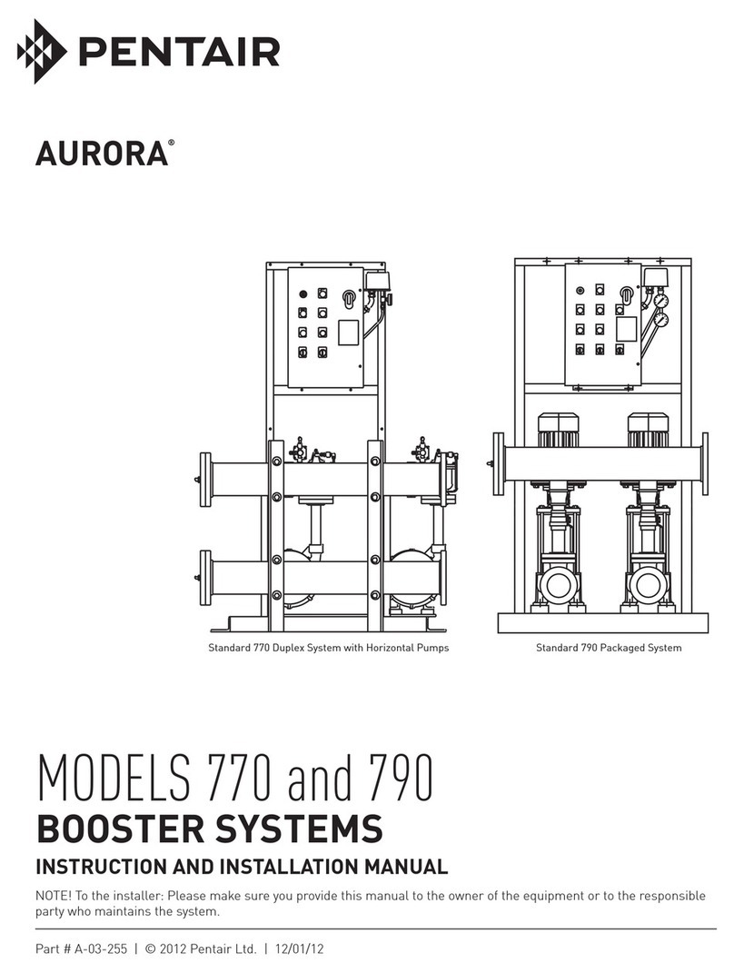 Pentair Aurora 770 Instruction and installation manual