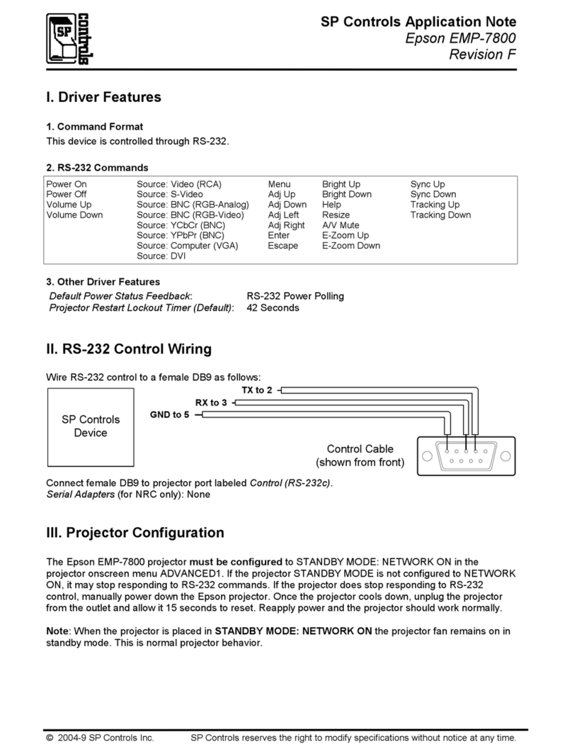 SP Controls Epson EMP-7800 Application note