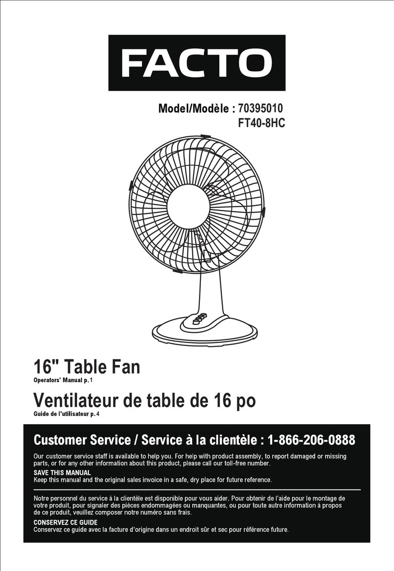 FACTO FT40-8HC Operator's manual