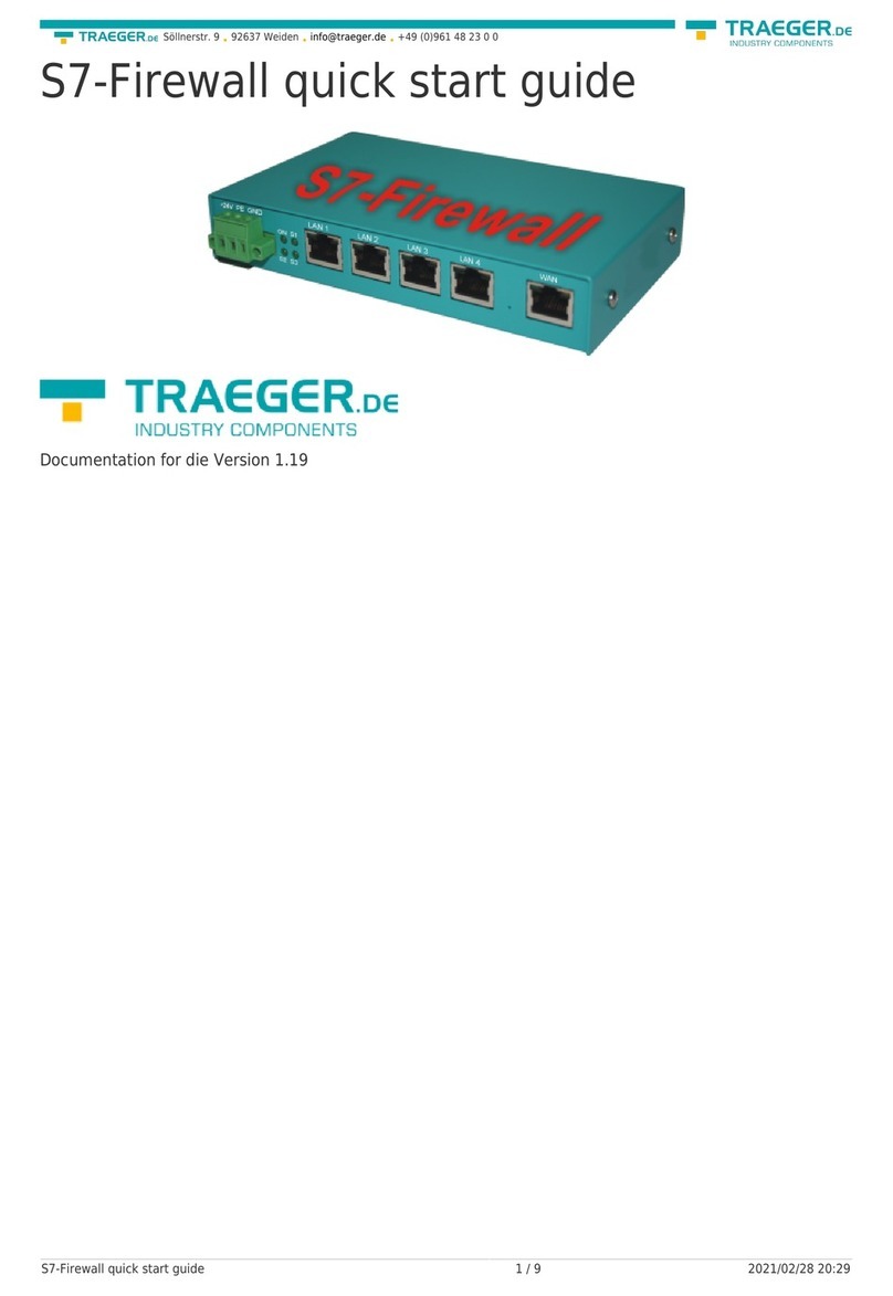 Traeger S7-Firewall quick start guide