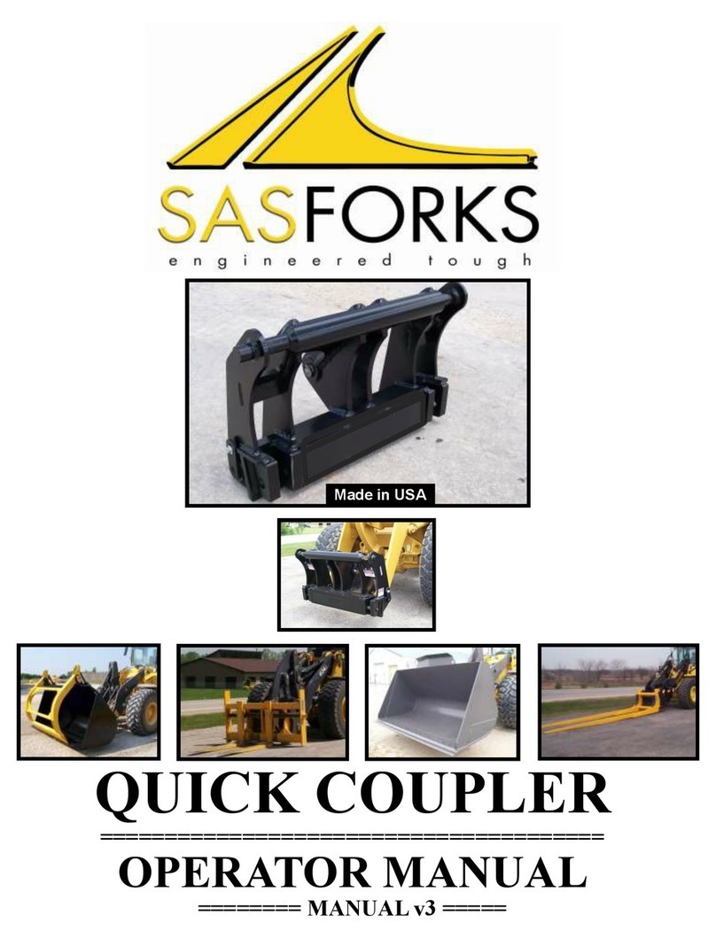 SASFORKS QUICK COUPLER Operator's manual