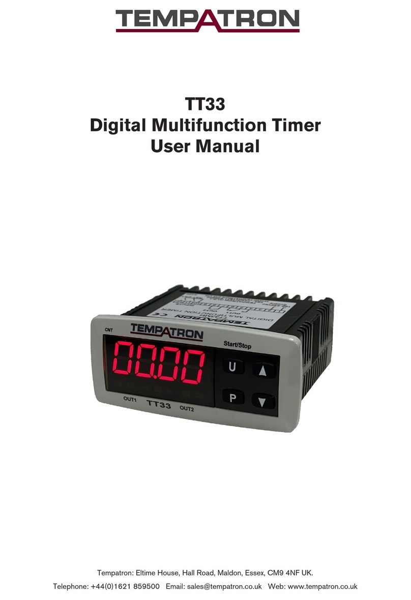Tempatron TT33 user manual