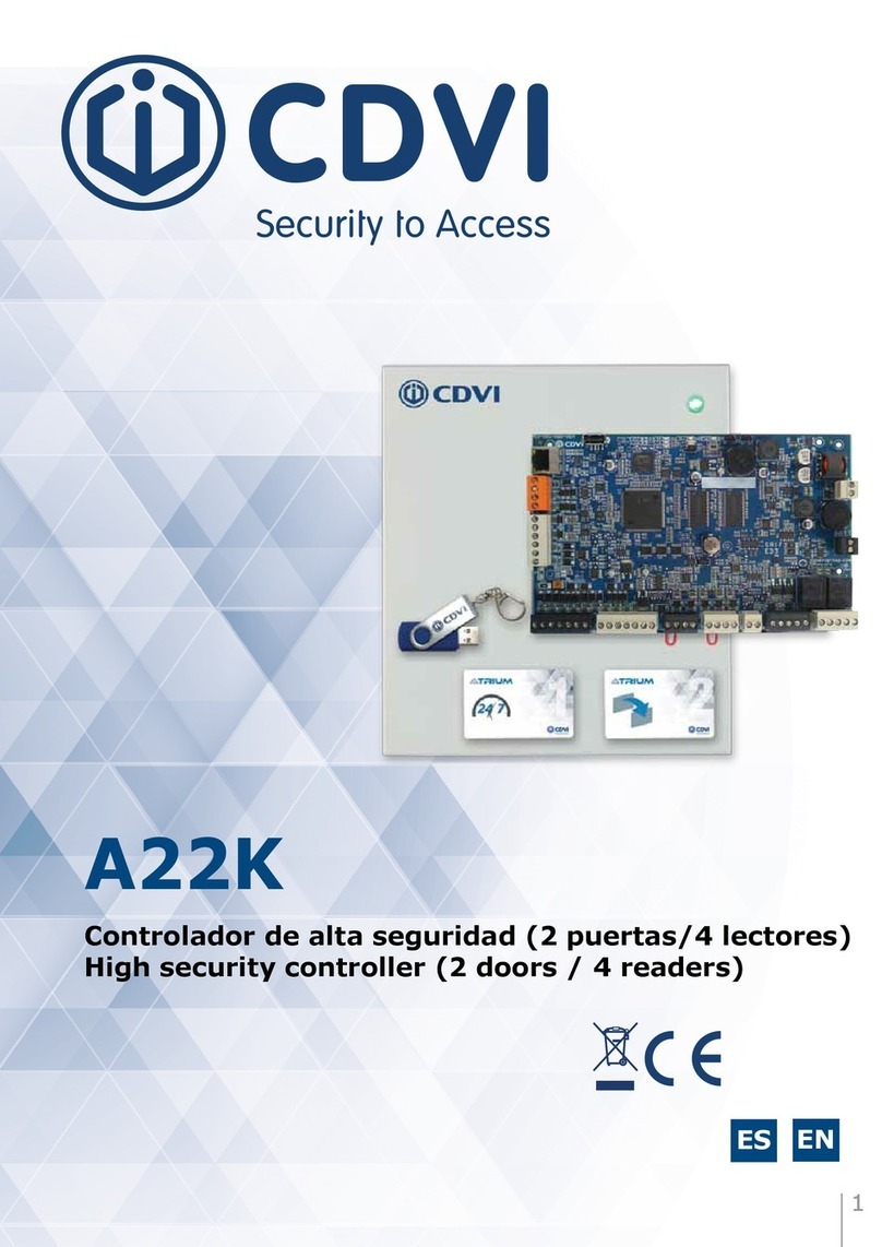 CDVI ATRIUM A22K manual