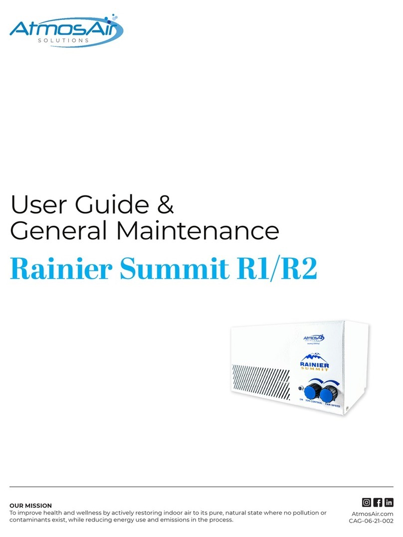 AtmosAir Rainier Summit R1 User Guide & General Maintenance