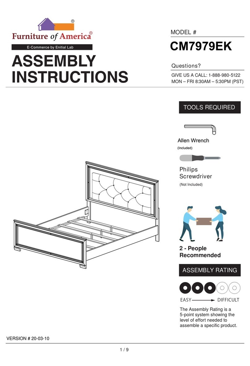 Furniture of America CM7979EK Assembly instructions Furniture of America CM7979EK Assembly instructions