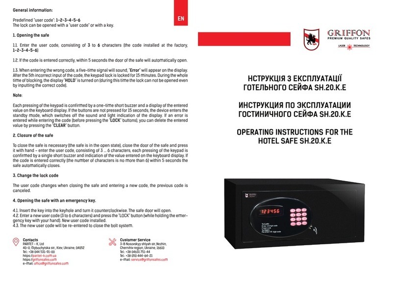 Griffon SH.20.K.E operating instructions