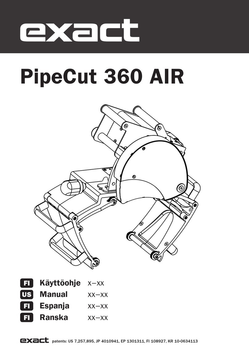 eXact PipeCut 360 AIR User manual
