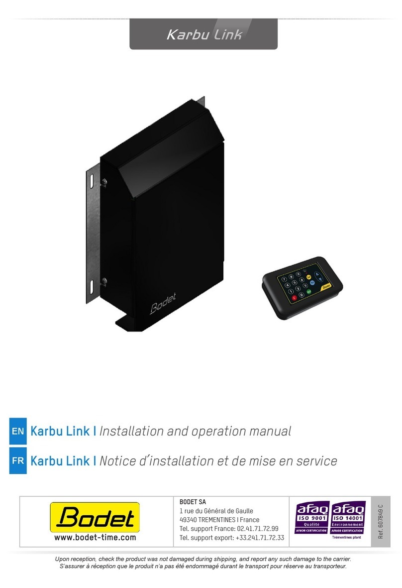 Bodet Karbu Link User manual