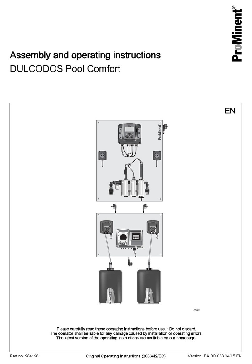 ProMinent DULCODOS Pool Comfort Assembly and operating instructions