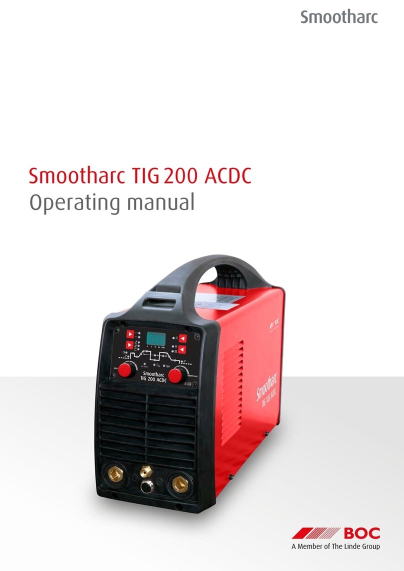 Linde BOC Smootharc TIG 200 ACDC operating manual