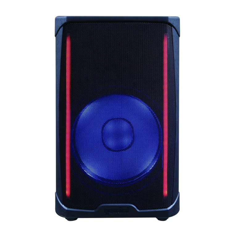 Gemini GD-L115BT User manual