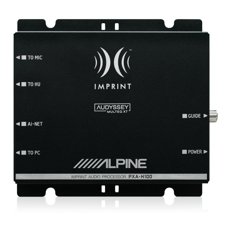 Alpine PXA-H100 owner's manual
