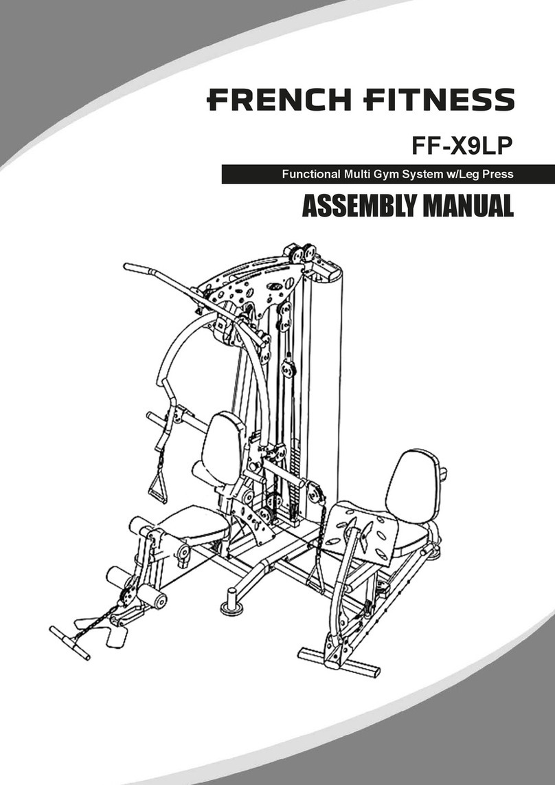 FRENCH FITNESS FF-X9LP Assembly manual