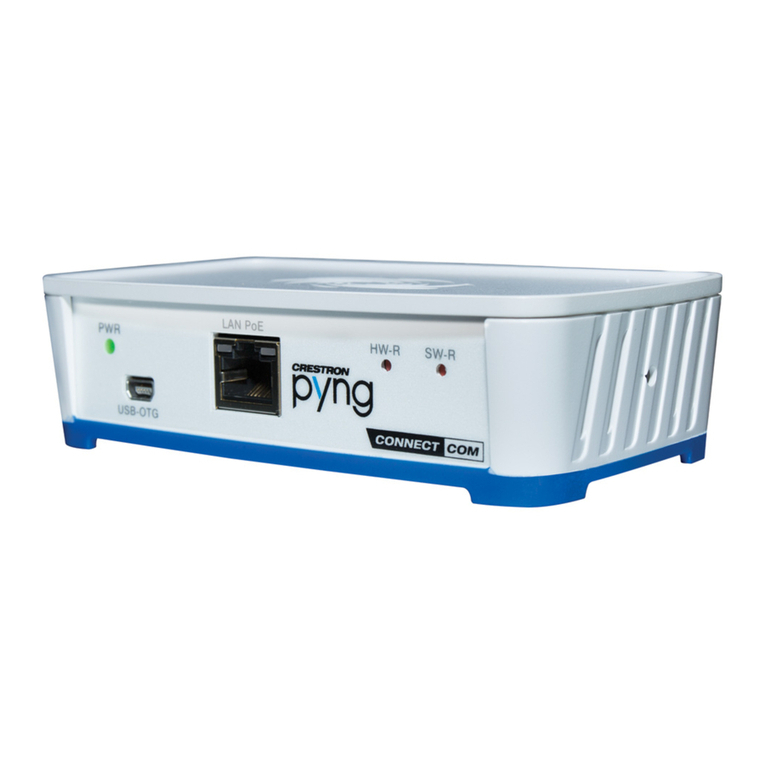 Crestron PYNG-CONNECT-COM Dimensional drawing