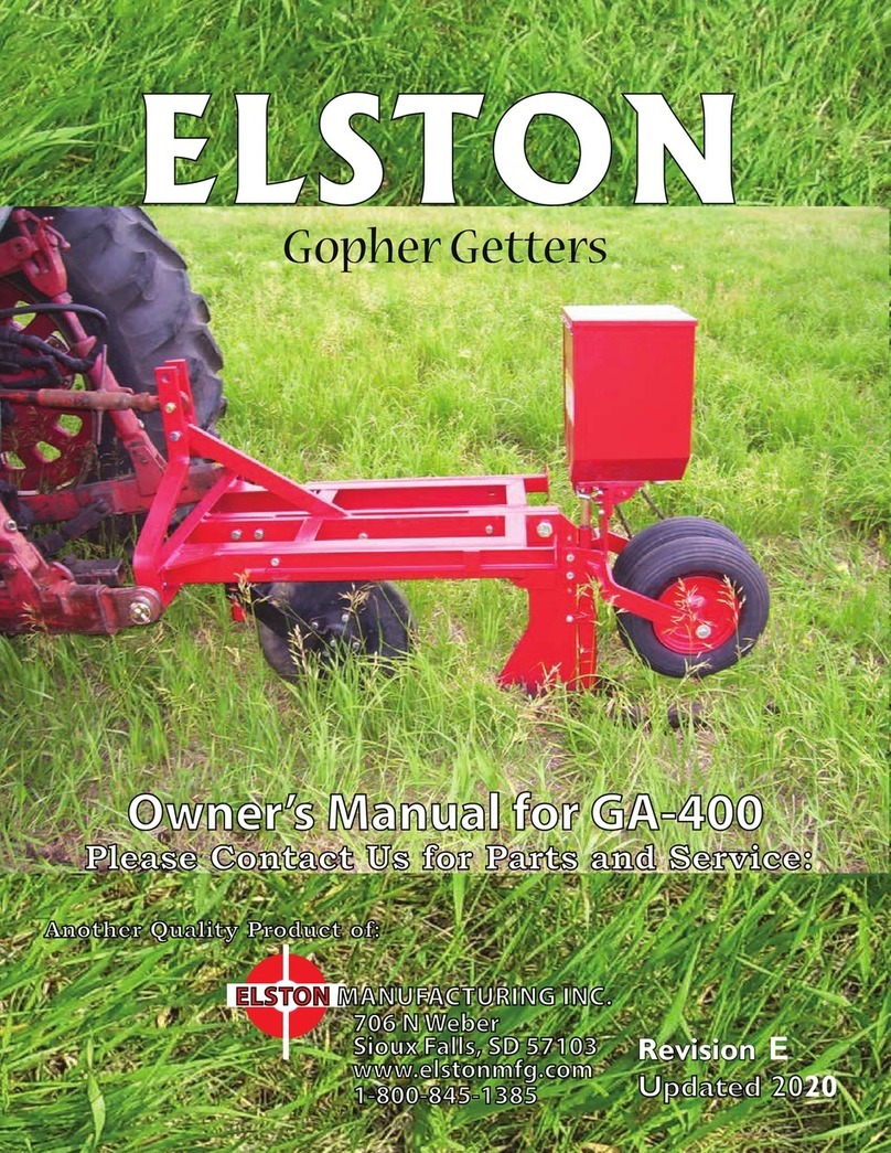 Elston Manufacturing GA-400 owner's manual