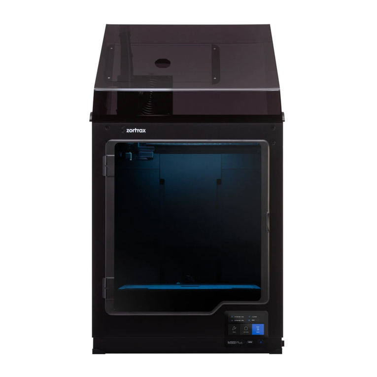 zortrax M300 Plus Instruction sheet