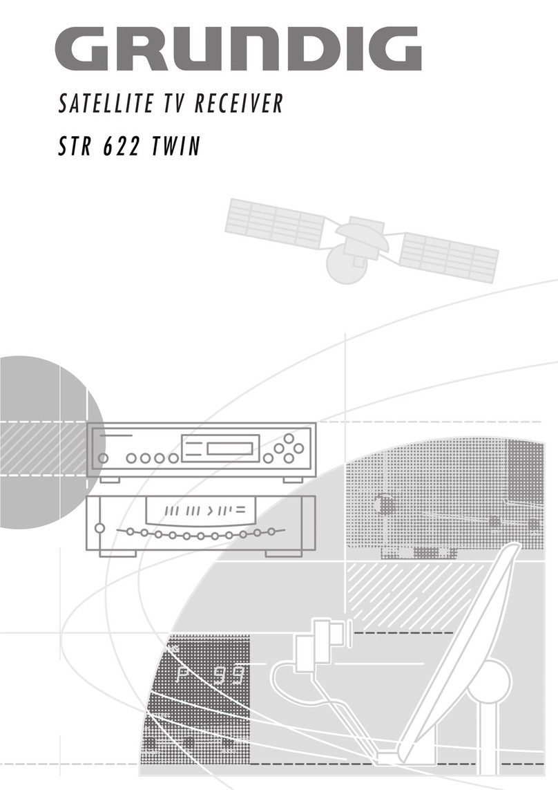 Grundig STR 622 TWIN User manual Grundig STR 622 TWIN User manual