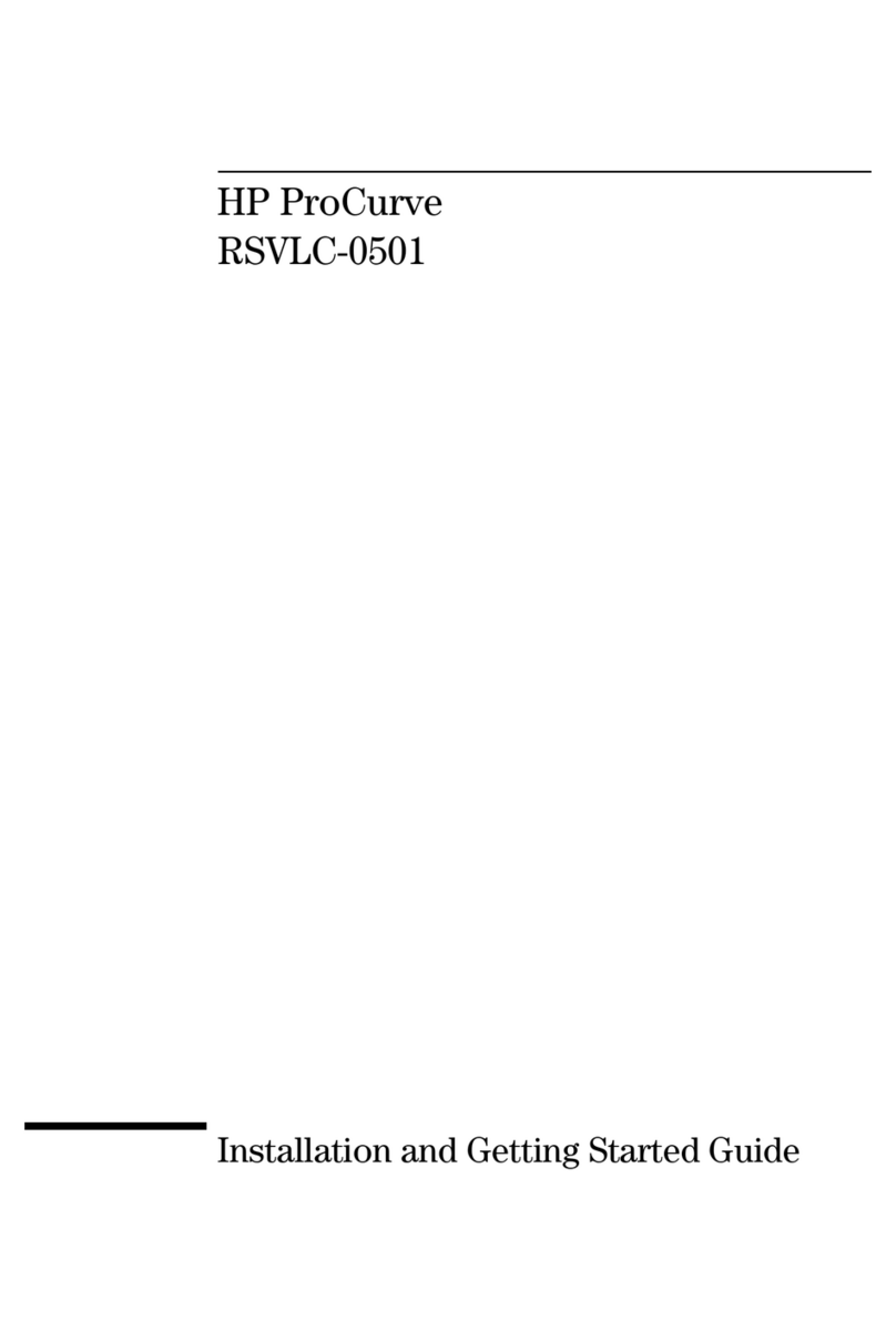 HP ProCurve RSVLC-0501 User manual