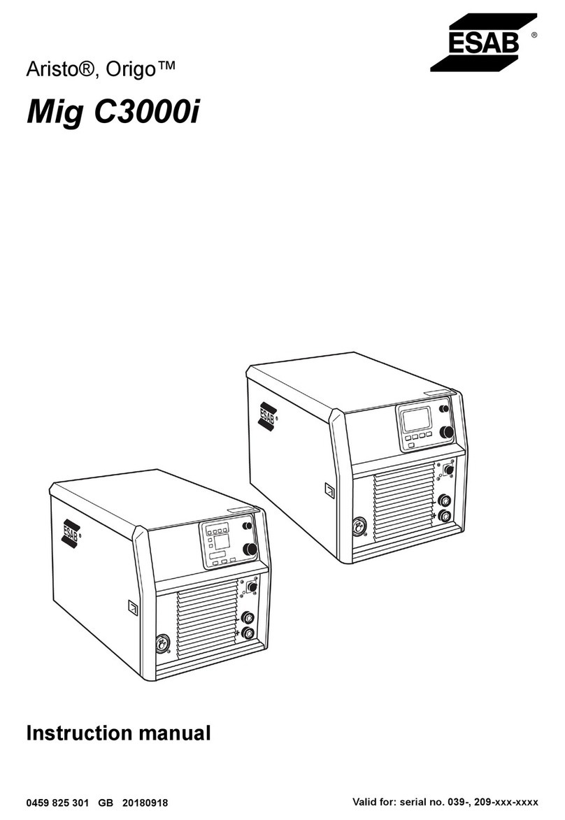 ESAB Aristo Mig C3000i instruction manual
