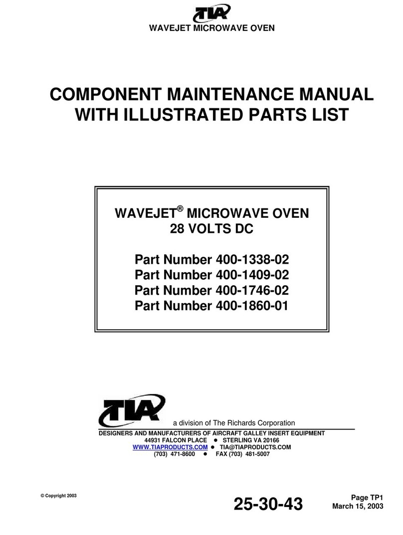 TIA WAVEJET 400-1338-02 COMPONENT MAINTENANCE MANUAL WITH ILLUSTRATED PARTS LIST