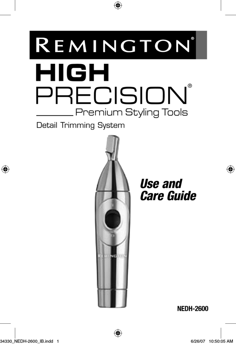 Remington HIGH PRECISION NEDH-2600 User manual