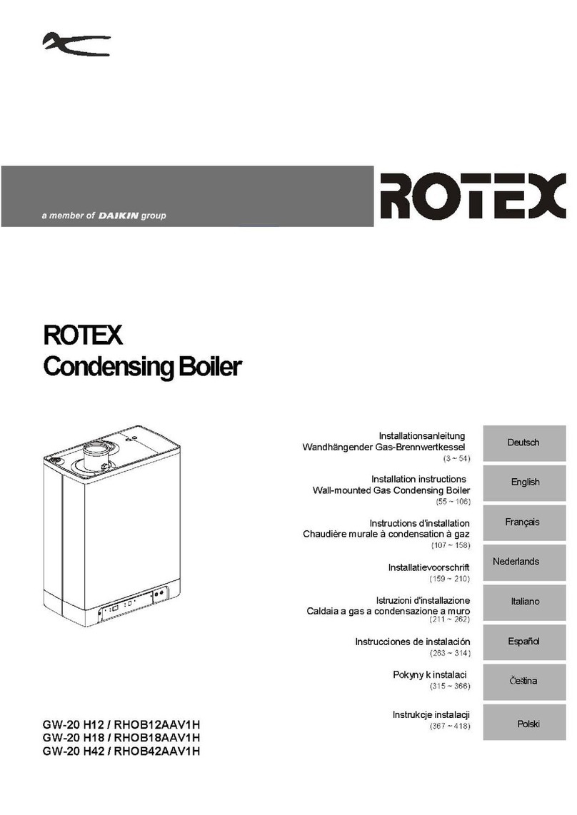 Daikin ROTEX GW-20 H12 installation instructions