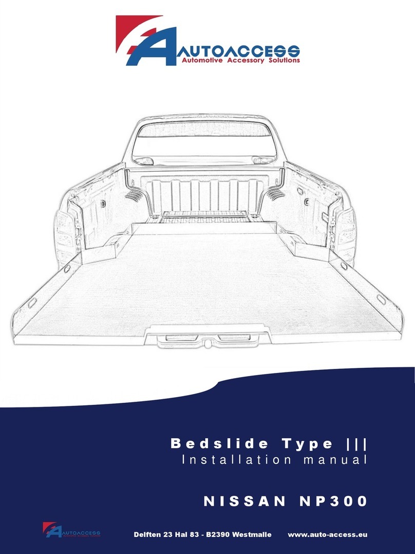 AUTOACCESS Bedslide type III User manual