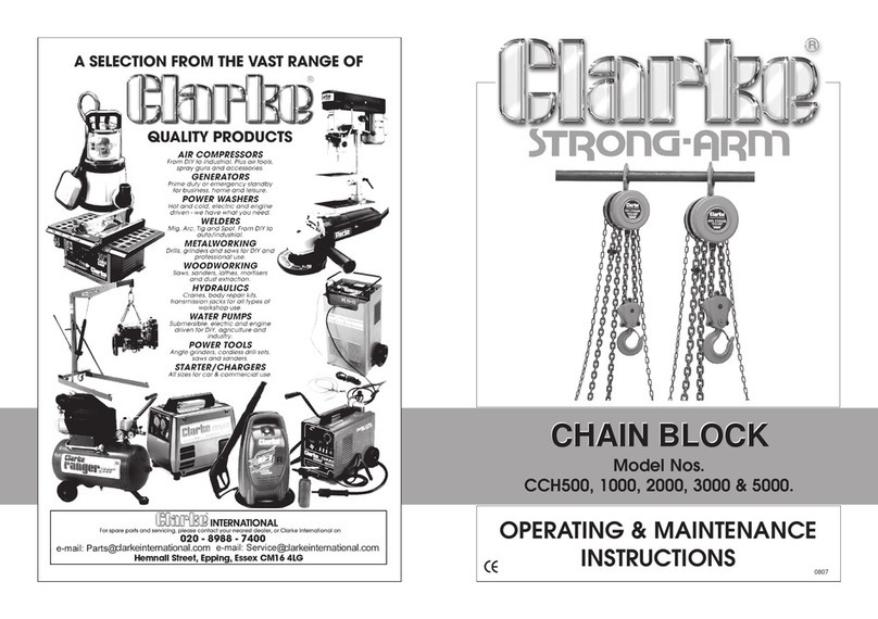 Clarke strong-arm CCH500 Manual