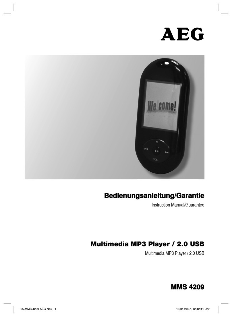 AEG MMS 4209 Instruction manual & guarantee