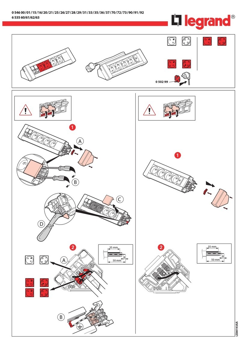 LEGRAND 0 546 00 User manual