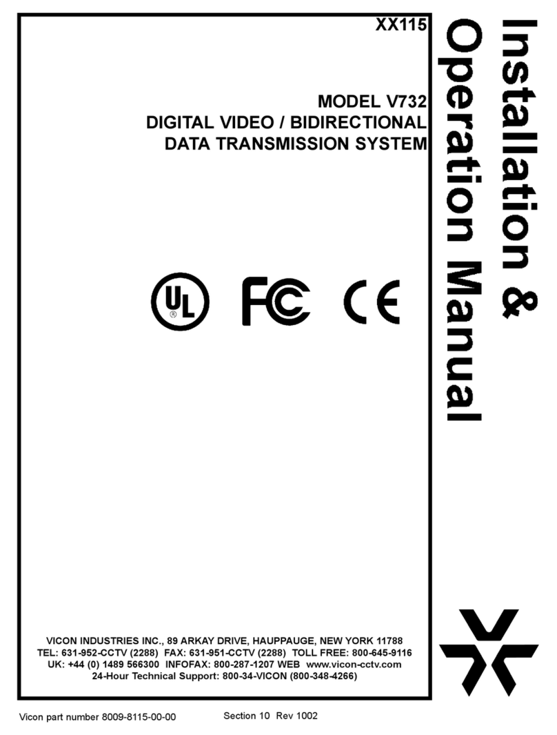 Vicon V732 User manual