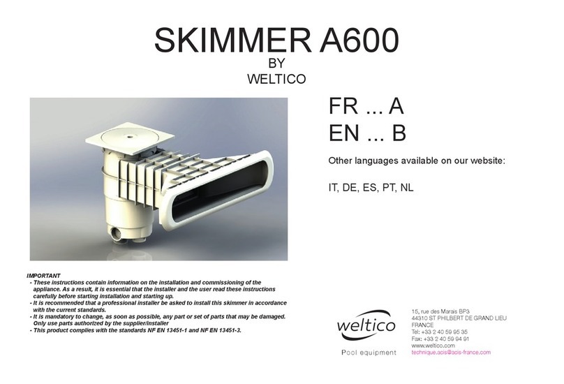 weltico A600 ELEGANCE Assembly instructions