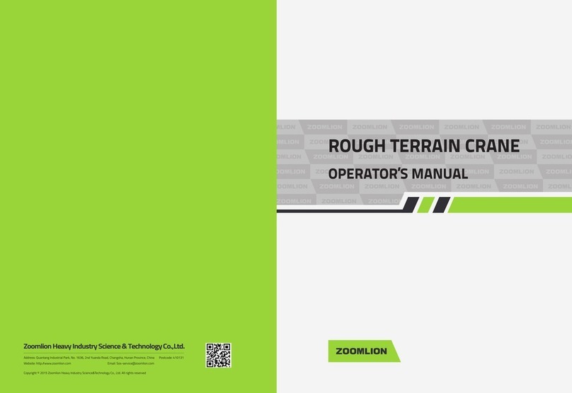 Zoomlion ZRT850 User manual