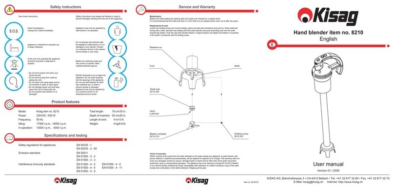 Kisag 8210 user manual
