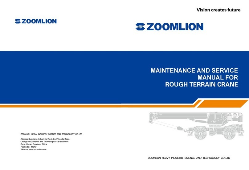 Zoomlion RT60 Maintenance and service manual