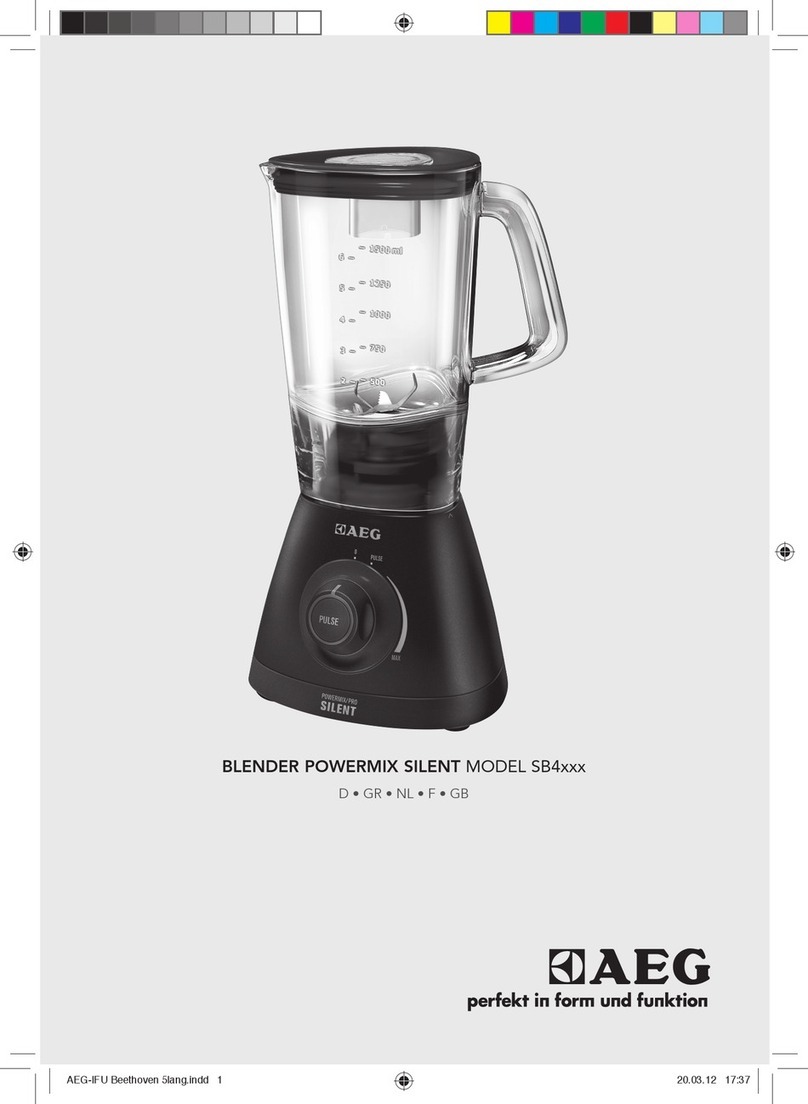 AEG POWERMIX SILENT SB4 Series User manual AEG POWERMIX SILENT SB4 Series User manual